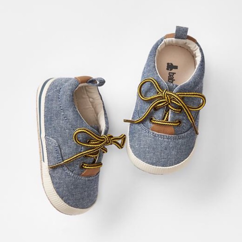 Baby Gap Chambray Denim Sneakers